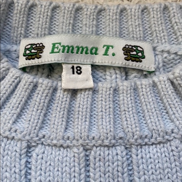 Girls Cotton Cable Knit Sweater - Picture 3 of 6